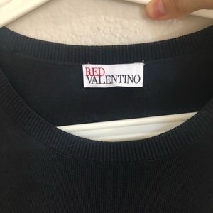 black red Valentino dress